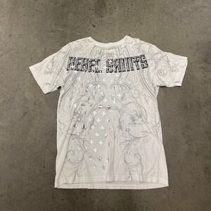 Y2K grunge aop affliction‎ all saints skater goth tee shirt